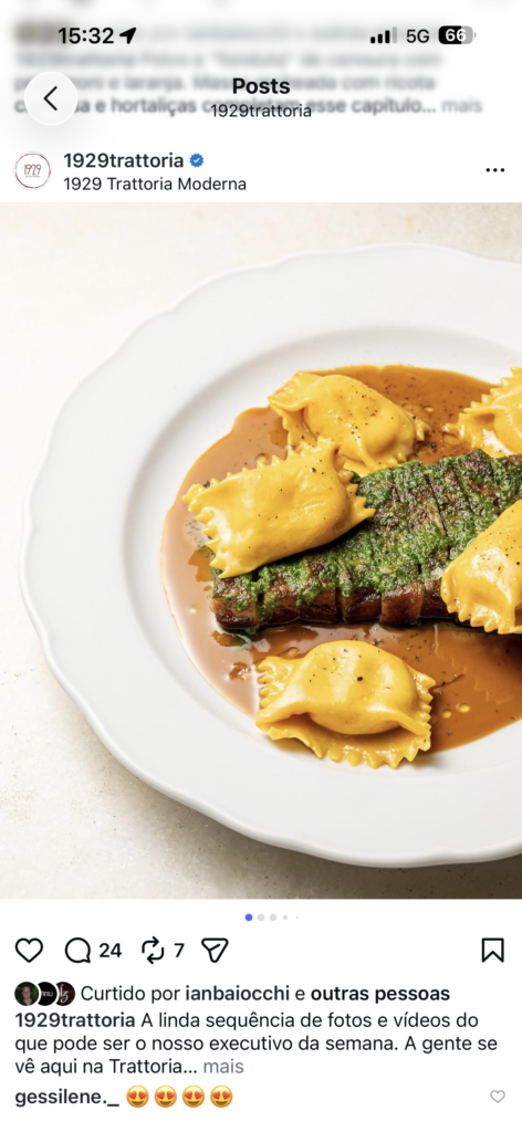 1929 Trattoria Moderna é eleita o melhor restaurante italiano do Brasil no Melhores da Gastronomia 2026